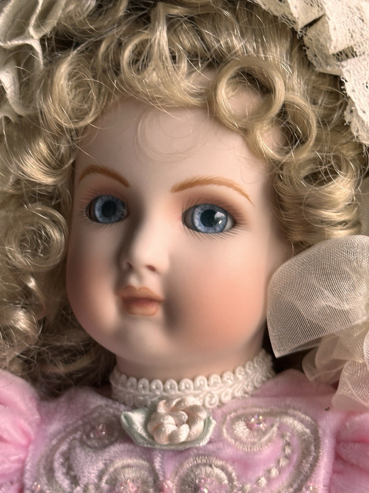Patricia  Loveless 14" Porcelain Reproduction of Antique French Bebe Doll LE 200