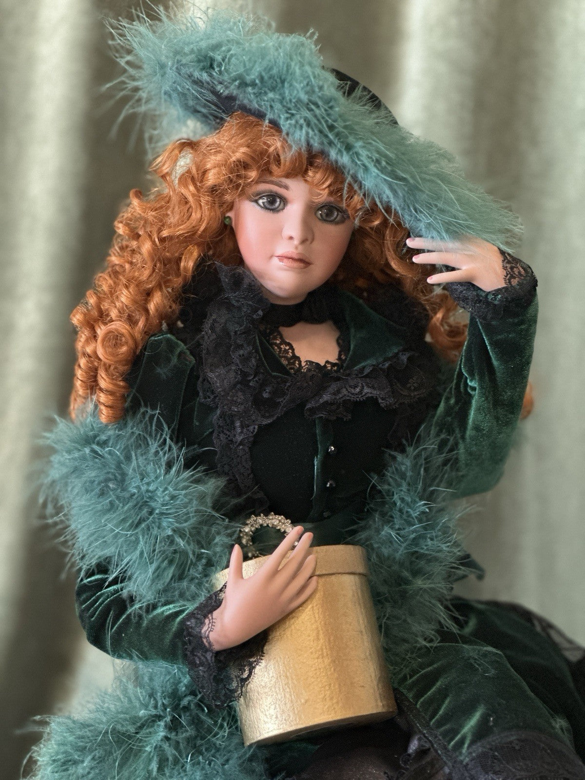 Jan Mclean 24" Porcelain Doll “Lily Marlane” Tag/COA For Exclusively Yours 1998