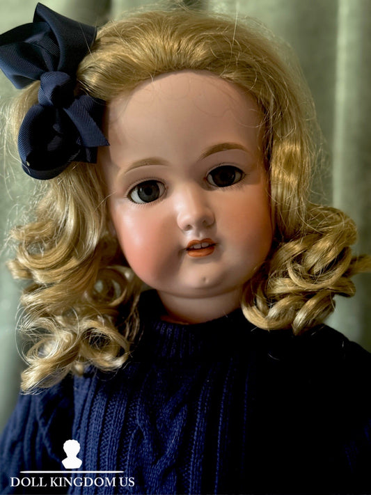 Large 34” Antique German Armand Marseille Doll Bisque Head Composition Body