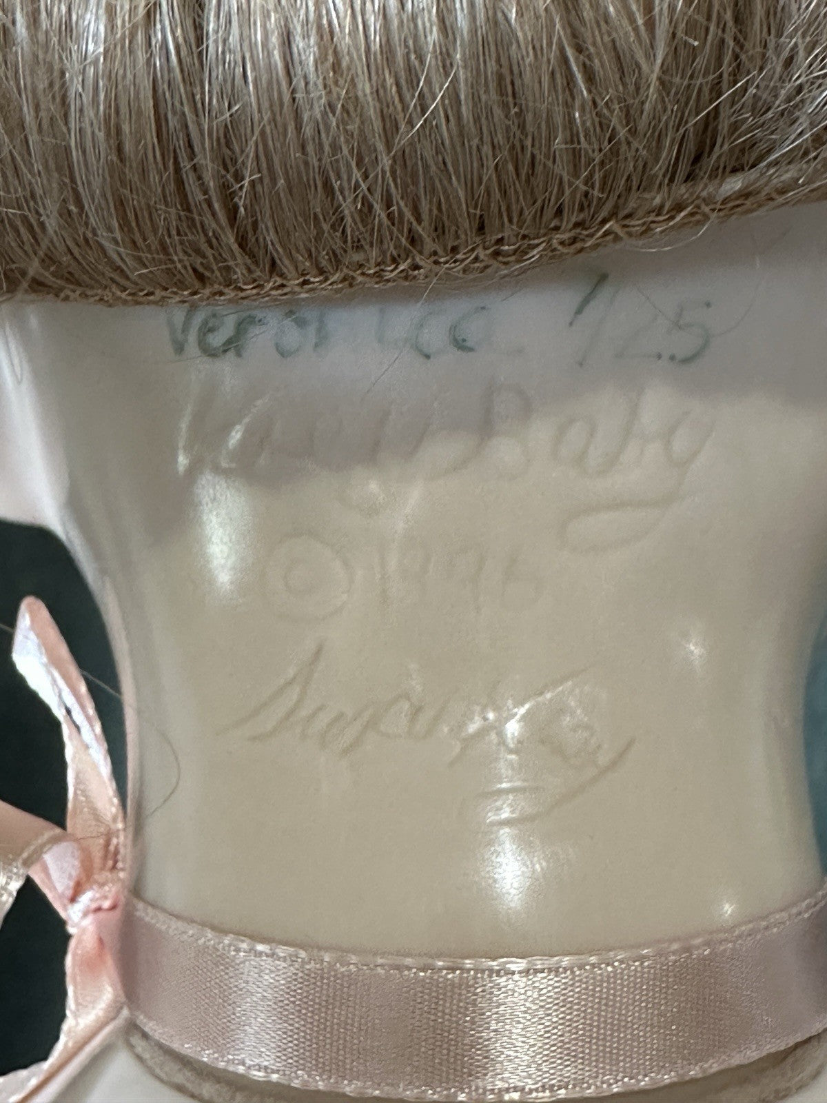 Collectible Artist Susan Krey Baby 26” Doll “Veronica” Wax Over Porcelain  LE 25