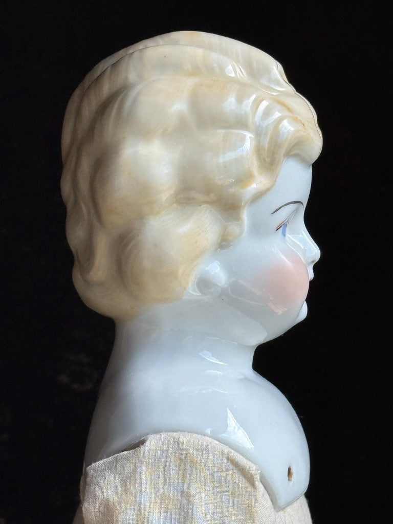 Antique German 19" Hertwig China Head Fashion Doll