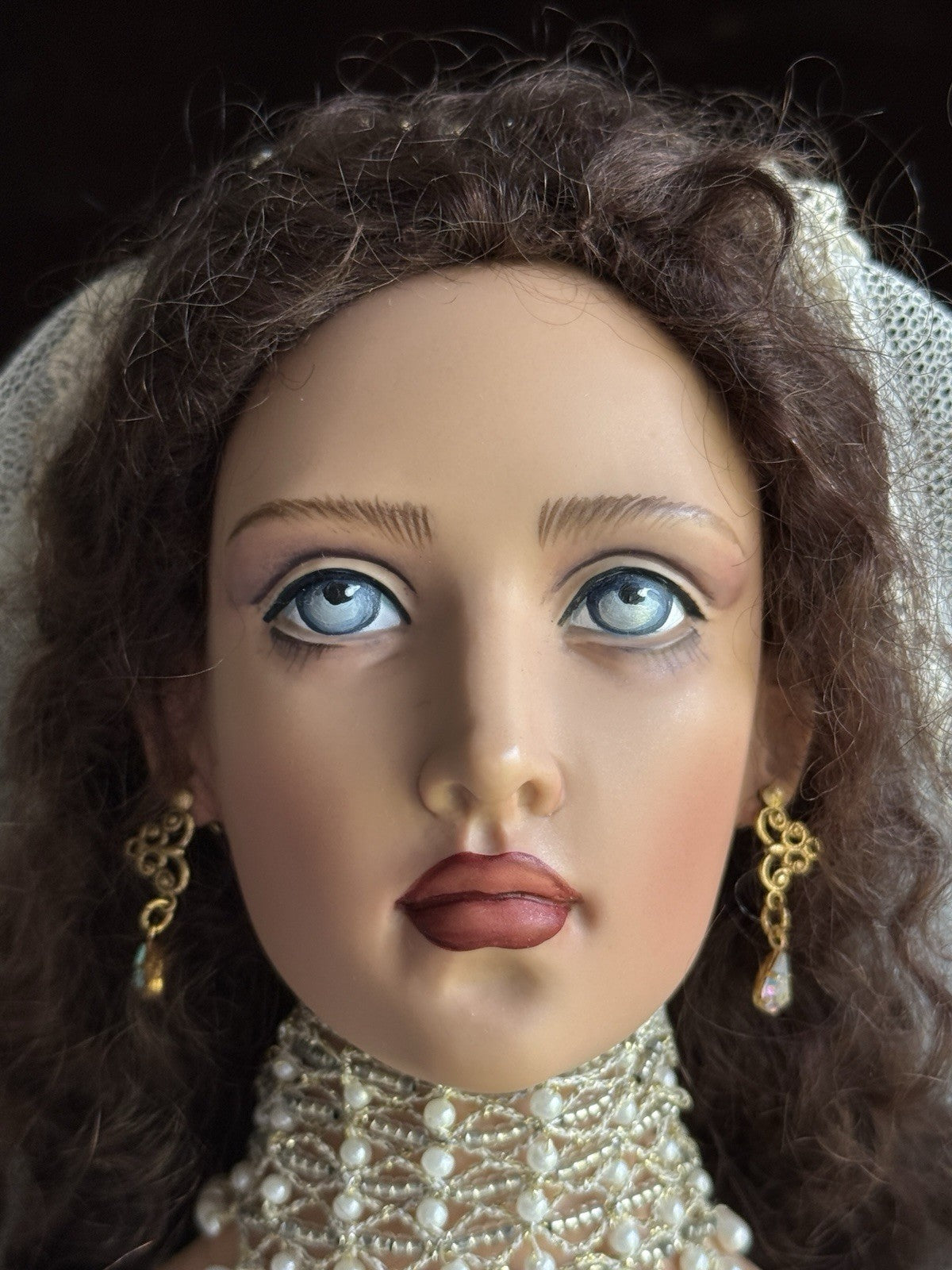 Rare Large 28” Collectible Kish Isabelle Rose Bride Vinyl Doll New in Box LE 25