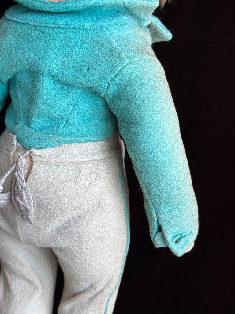 Large Vintage Italian 16” Lenci 300 Series Felt Gentleman Boy Doll