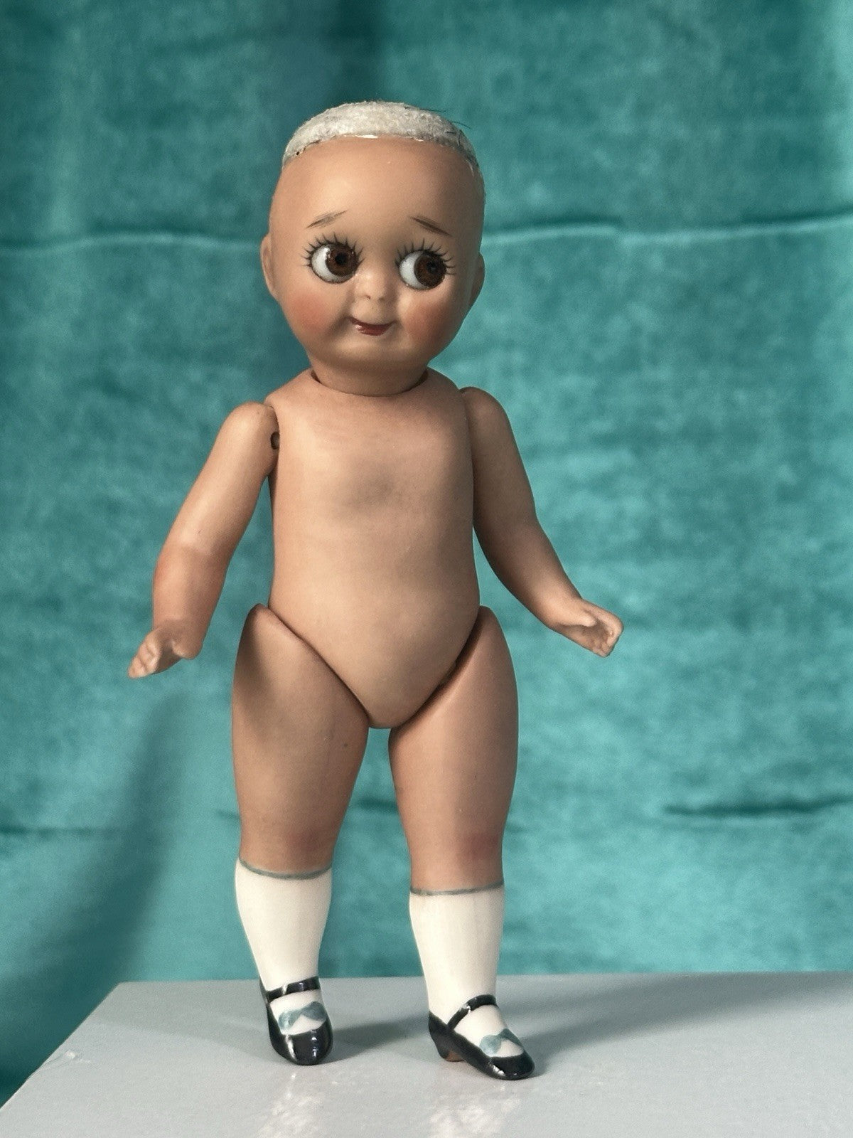 Vintage Reproduction of Antique German JDK 221 Googly Eyes 5” Doll