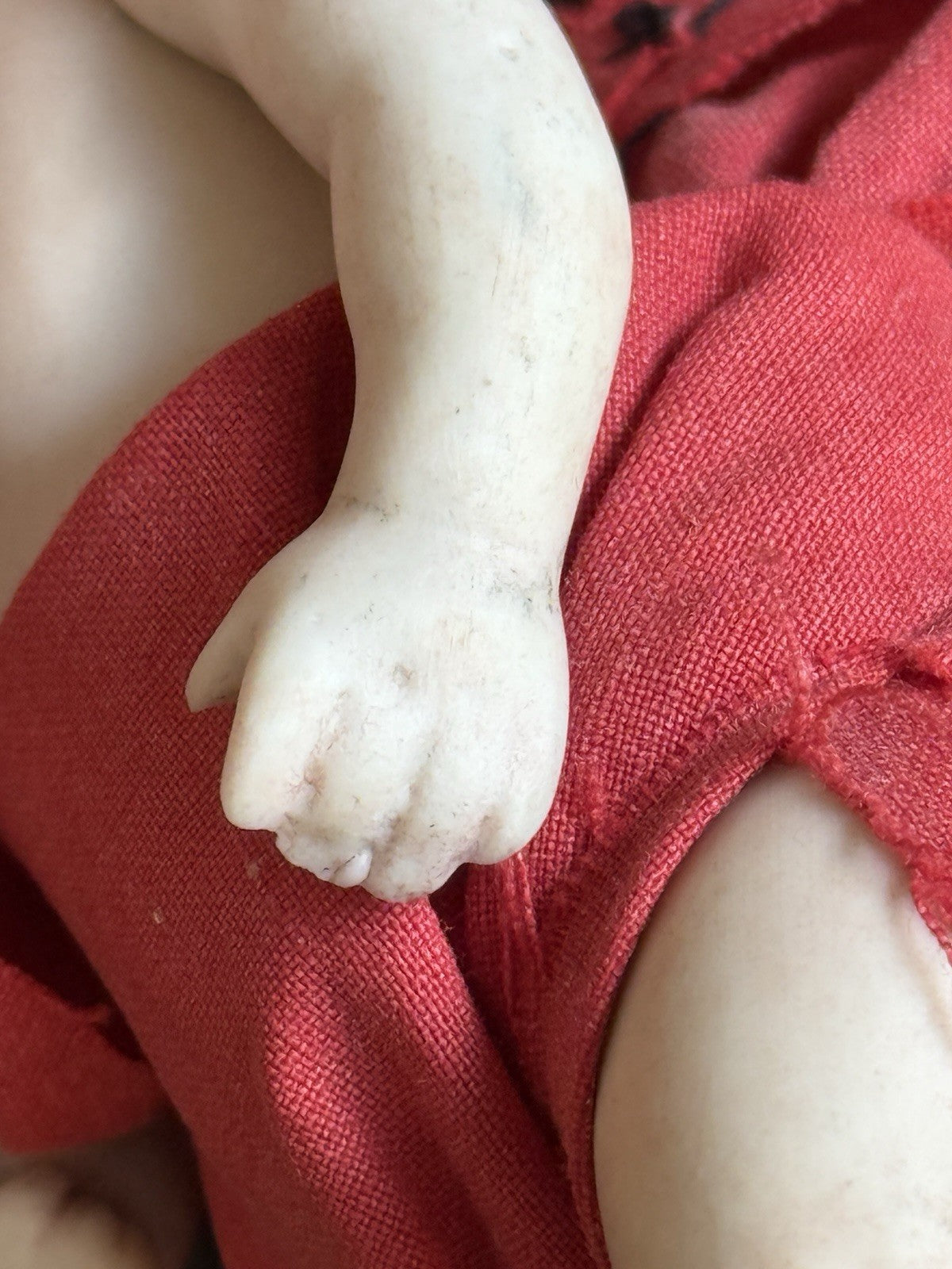 Antique German Kestner (?) 5” All Bisque Mignonette Dollhouse Baby Doll