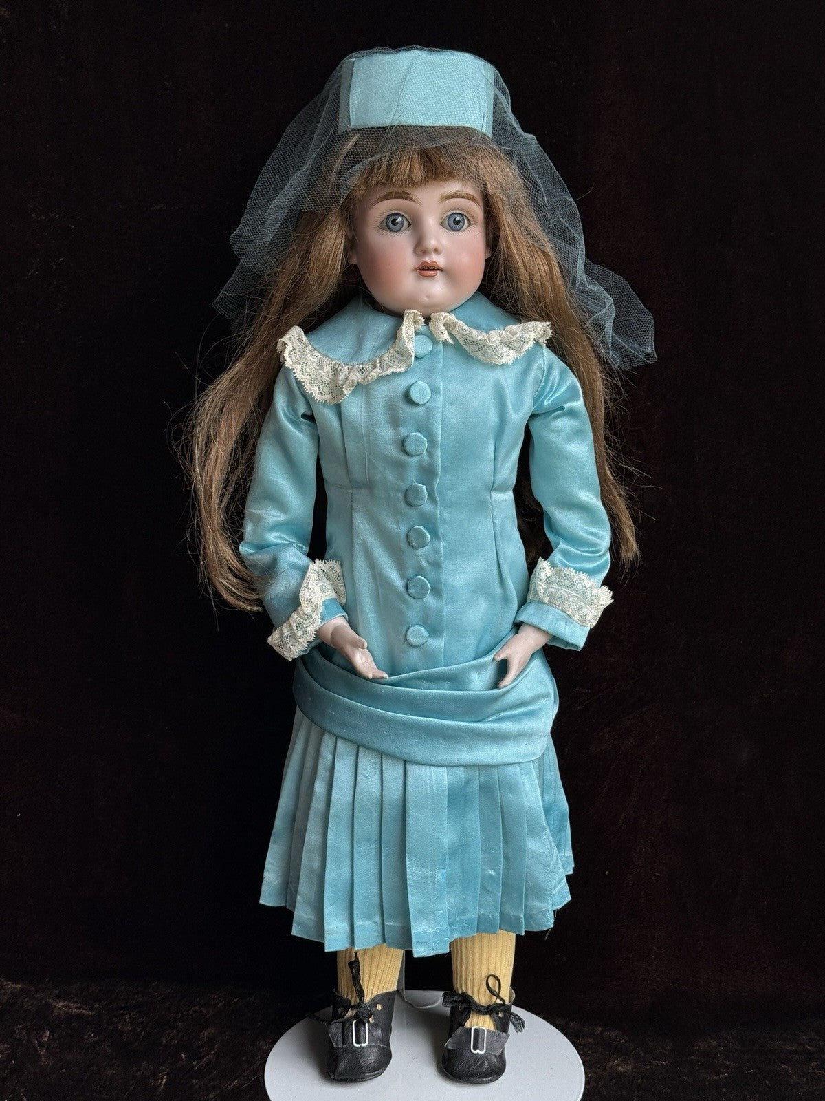 Antique German 20.5” Kestner 154 Bisque Shoulder Head Doll