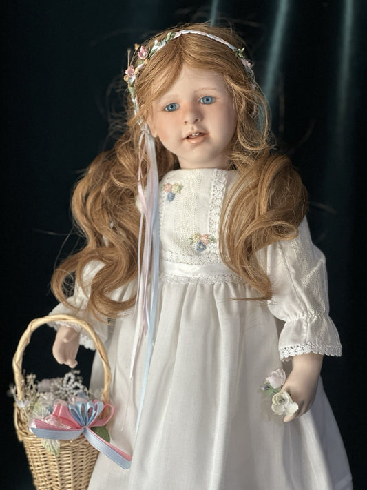 Collectible Artist 20” Porcelain Doll “Babette” by Ruth Treffeisen LE 5/50