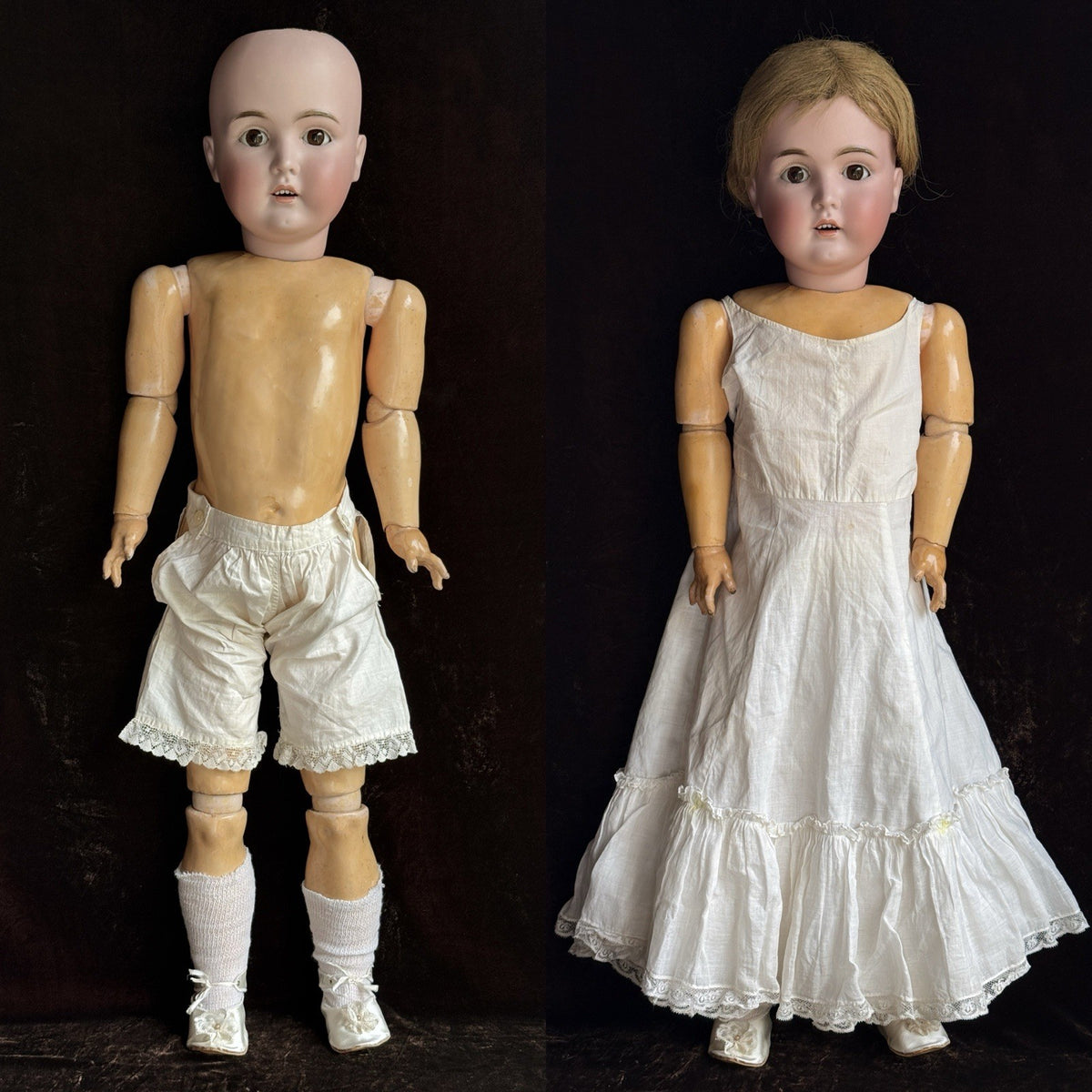 Large Antique German 31” Kestner 171 Bisque Head Doll