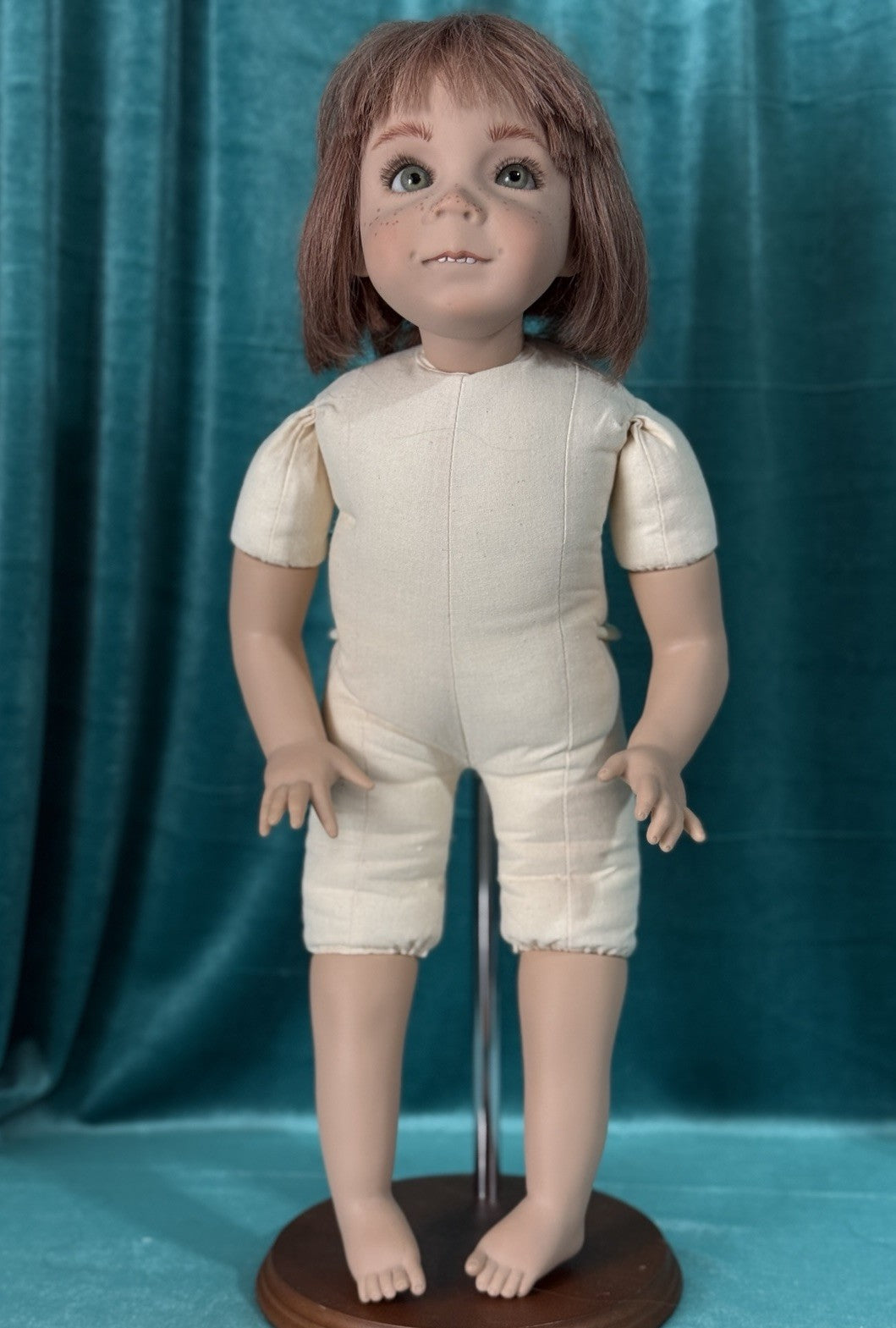 Artist Original German Vinyl 19” Baby Girl Doll By Grossle-Schmidt