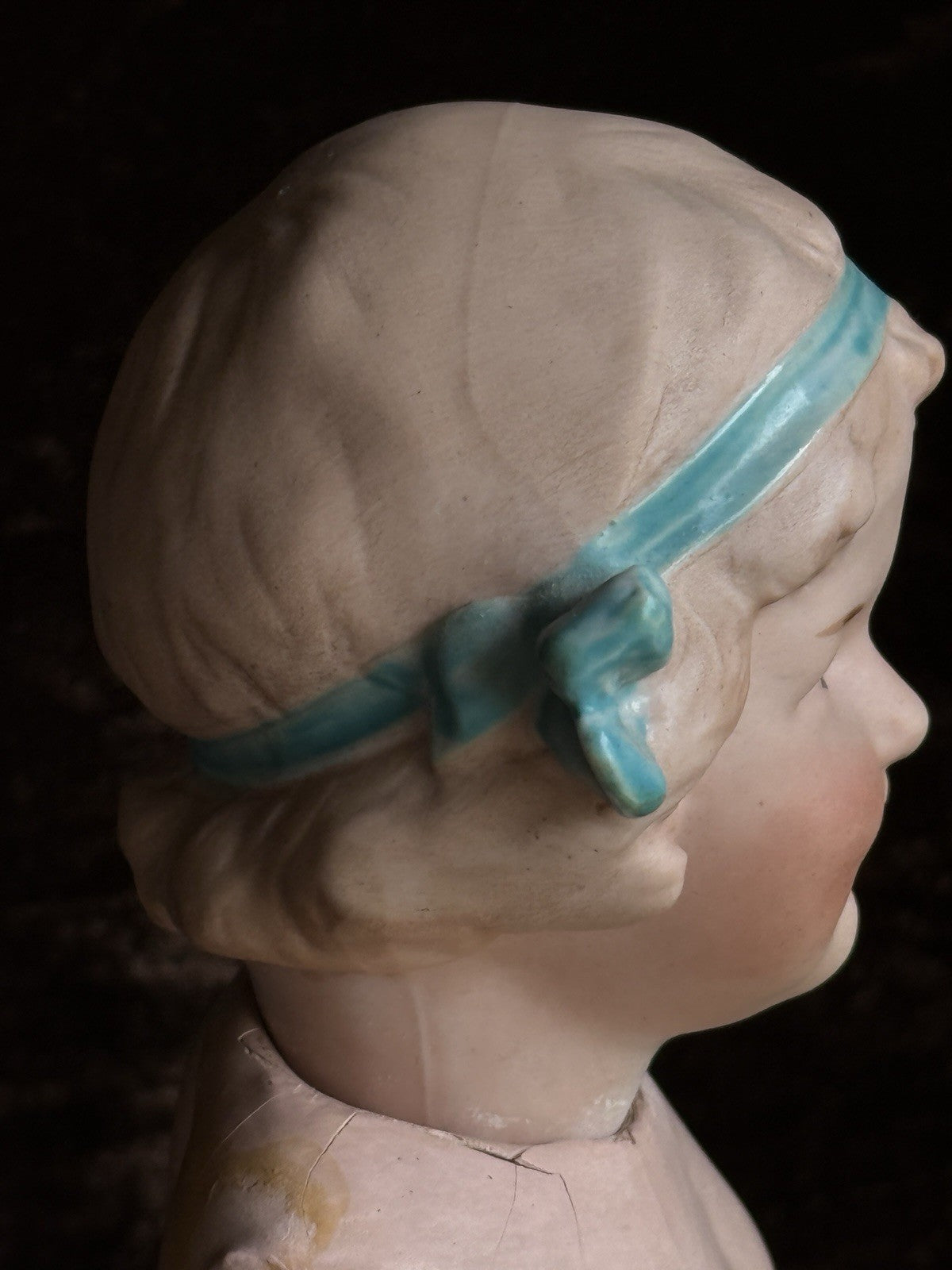 Antique German 12” Gebruder Heubach Coquette Bisque Head Character Girl Doll