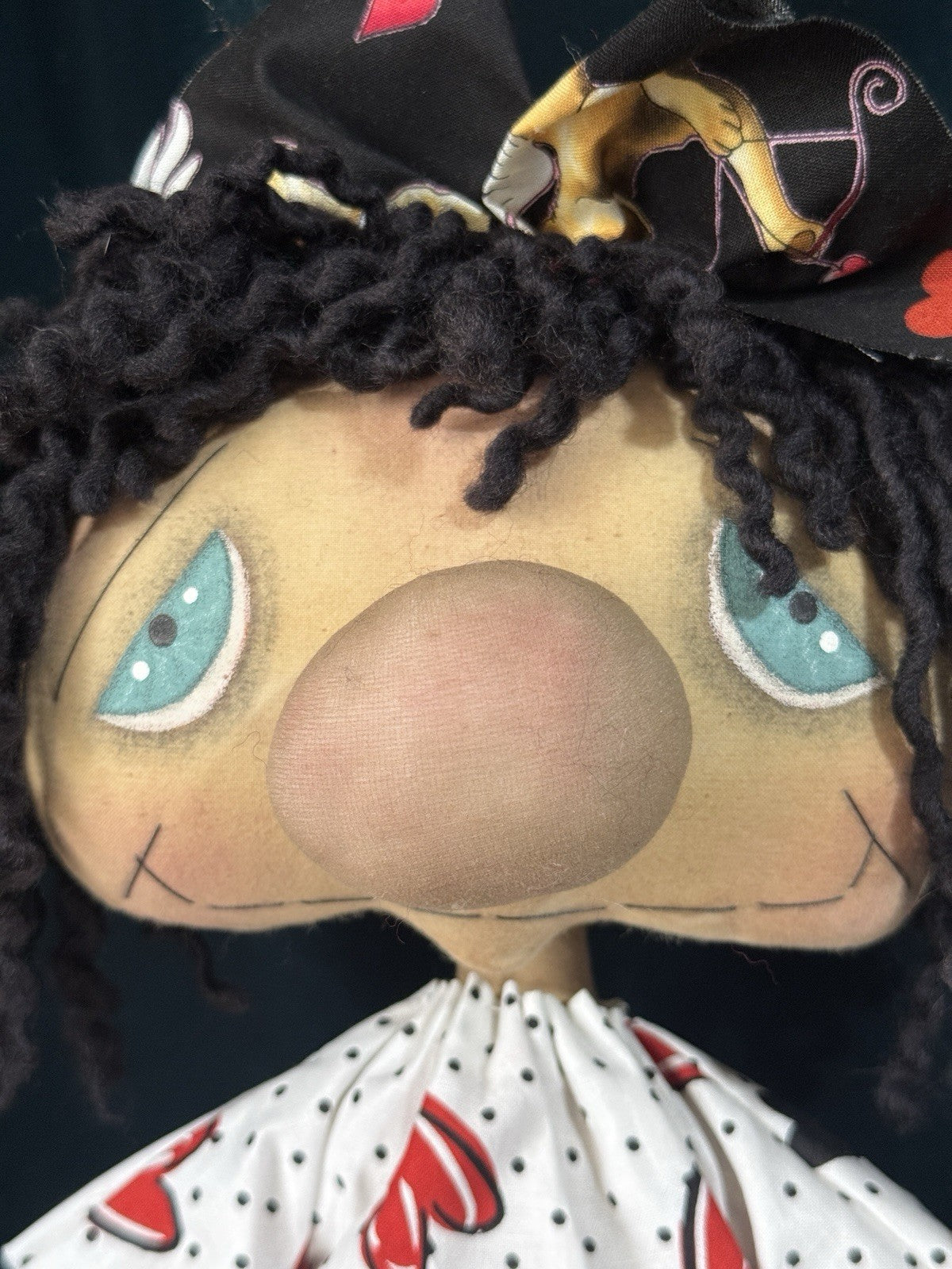 Lot Of 2 OOAK Artist Handmade Whimsical Cloth 22” Doll
