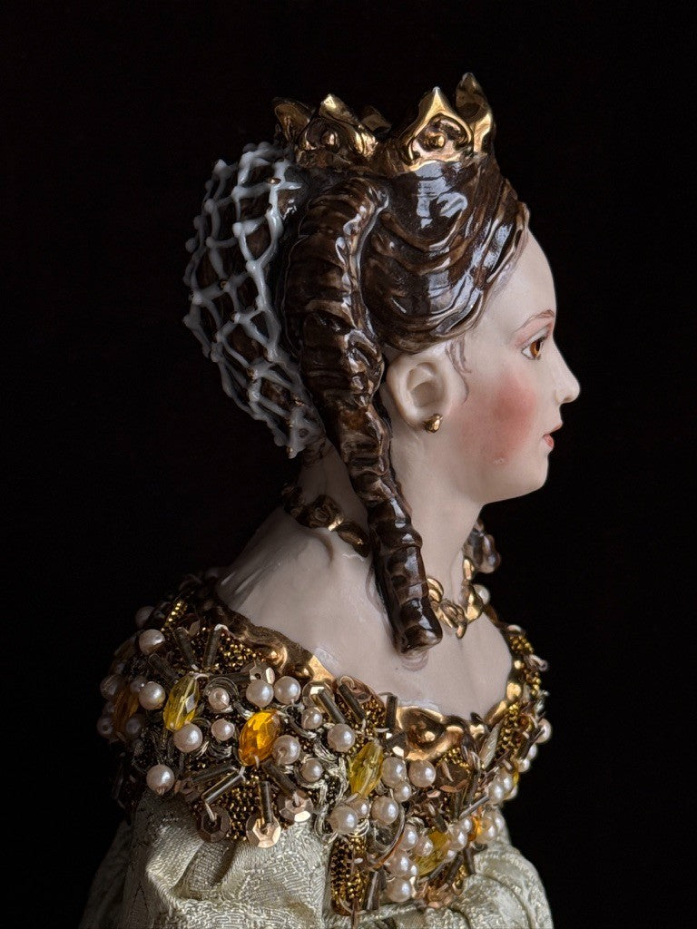 OOAK Collectible 14.5" Kathy Redmond Carlotta Porcelain Character Doll