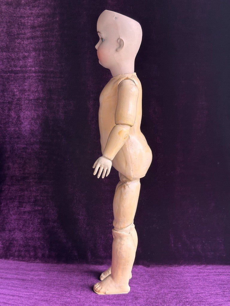 Antique German 22” Kestner 168 Bisque Head Doll Composition Body