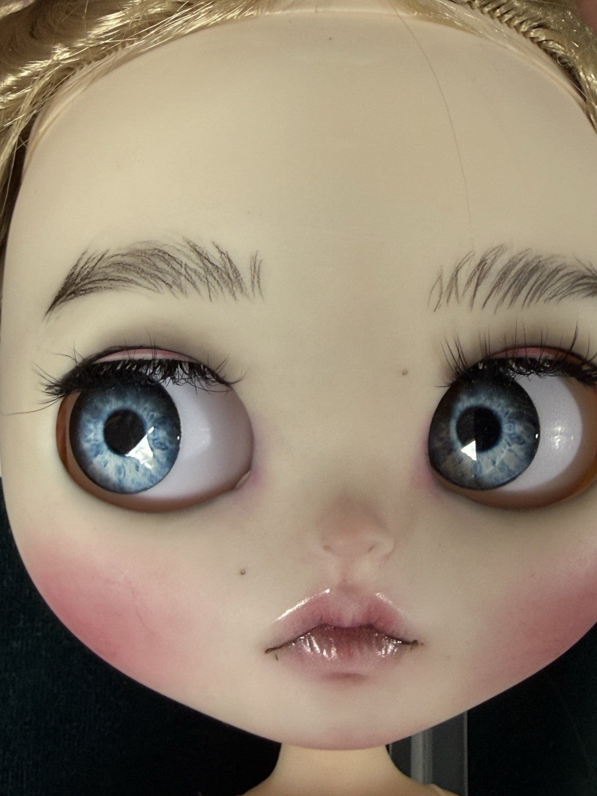 OOAK Custom Blythe 11” Artist BJD Doll With Her Bunny Toy