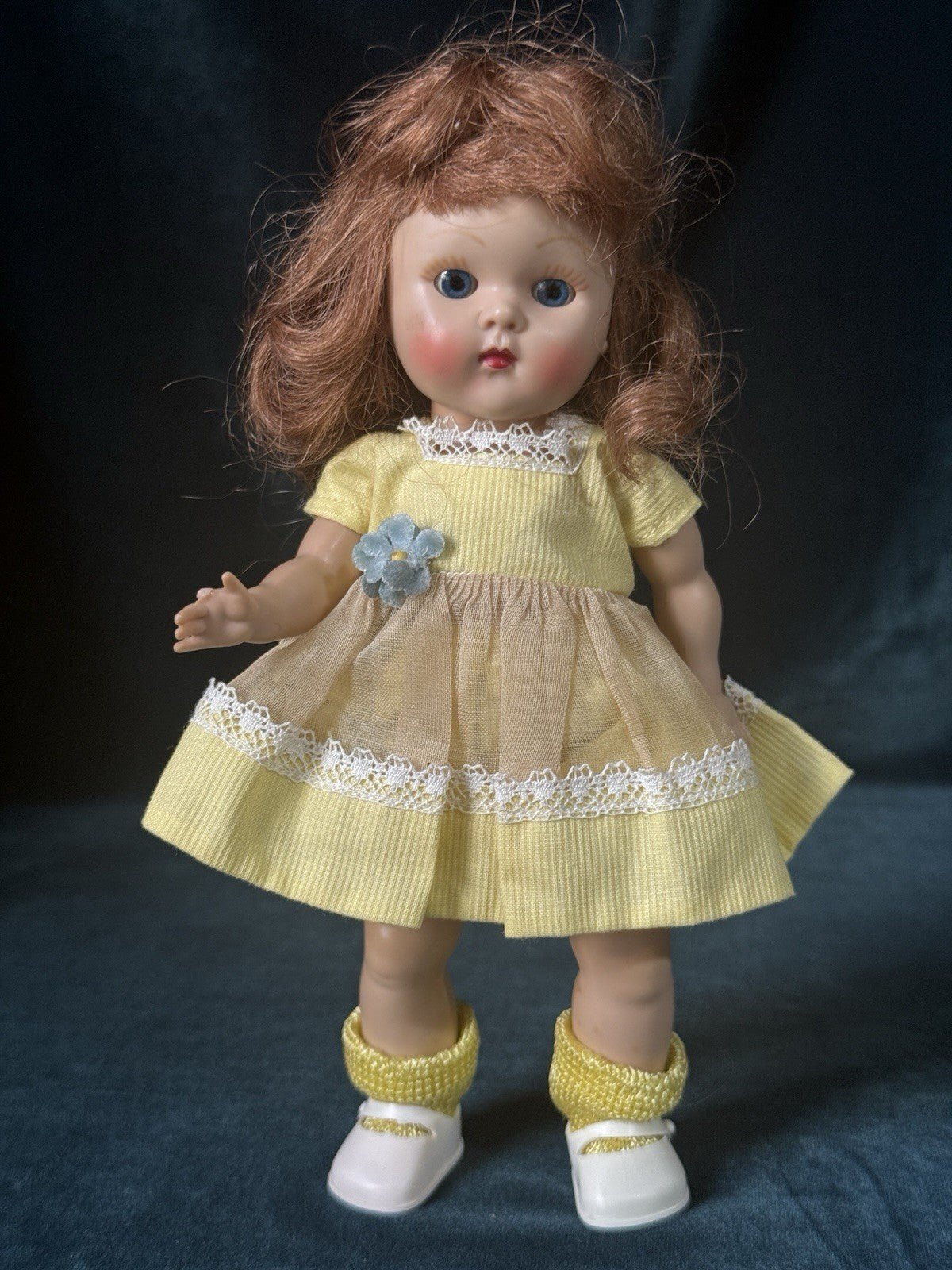 Vintage 1950’s Vogue Ginny Doll Yellow Dress