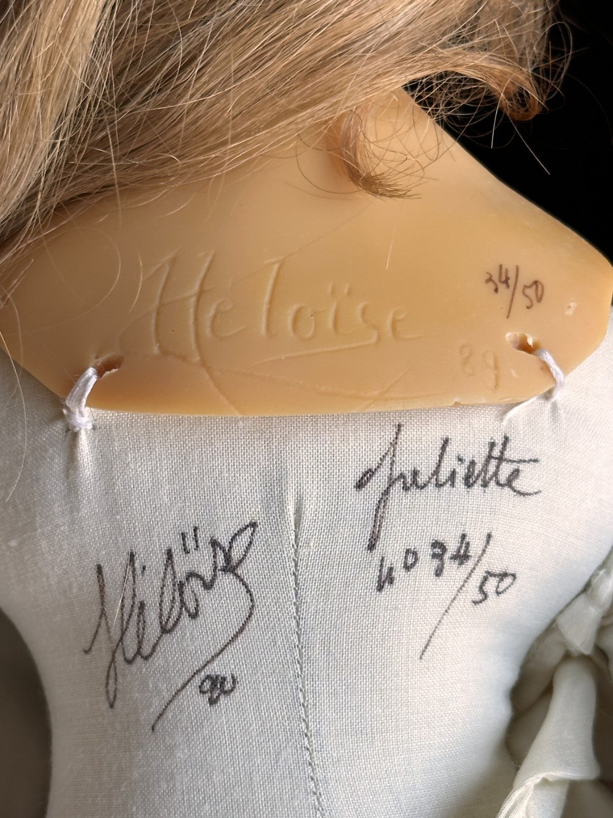 Collectible French Heloise 23.5” Resin/Cloth Doll LE 50