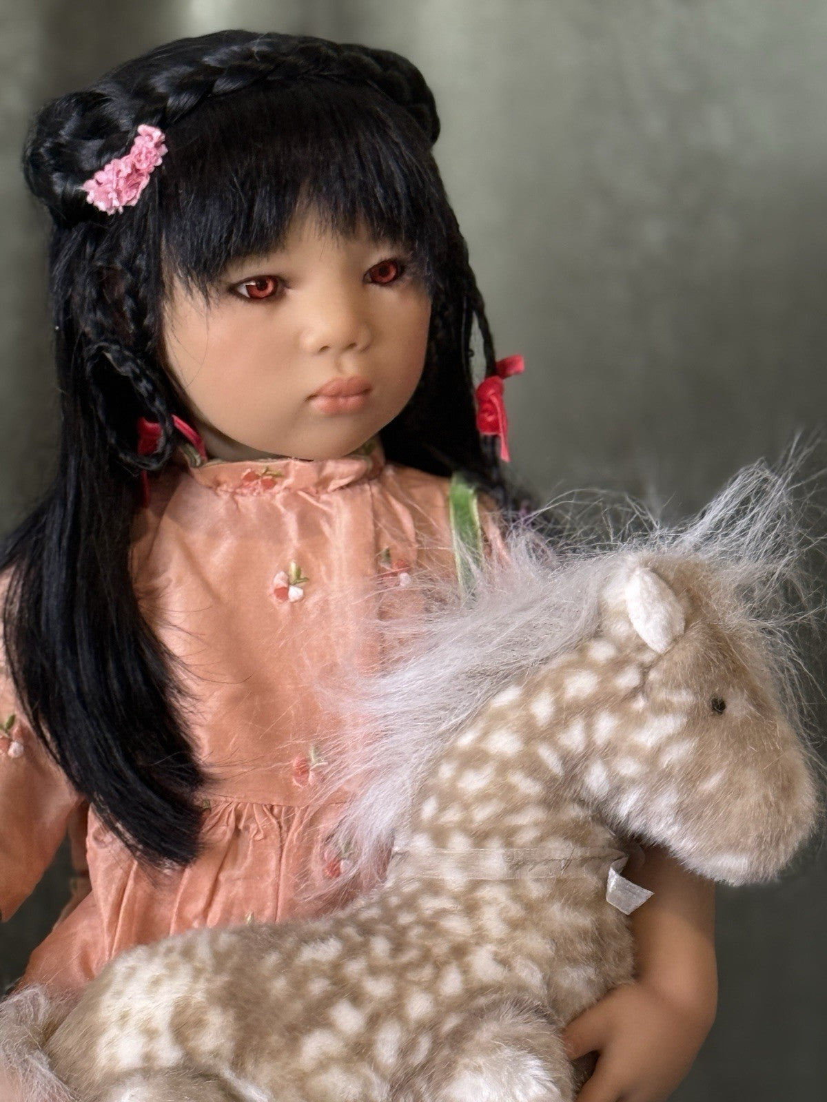 MIB Vinyl Annette Himstedt 26” Doll “Mia Yin” 1999 Box/COA/Tag