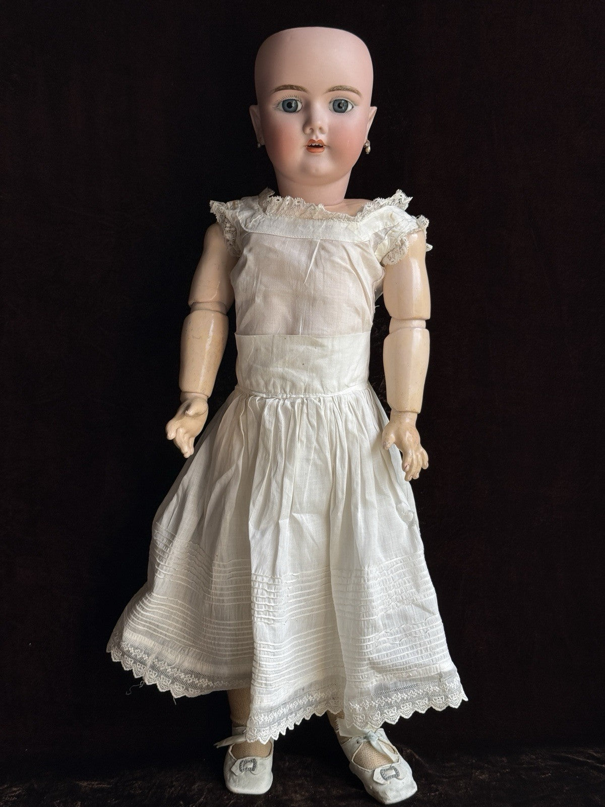 Antique German 24” Heinrich Handwerck 109 Dep Bisque Head Doll