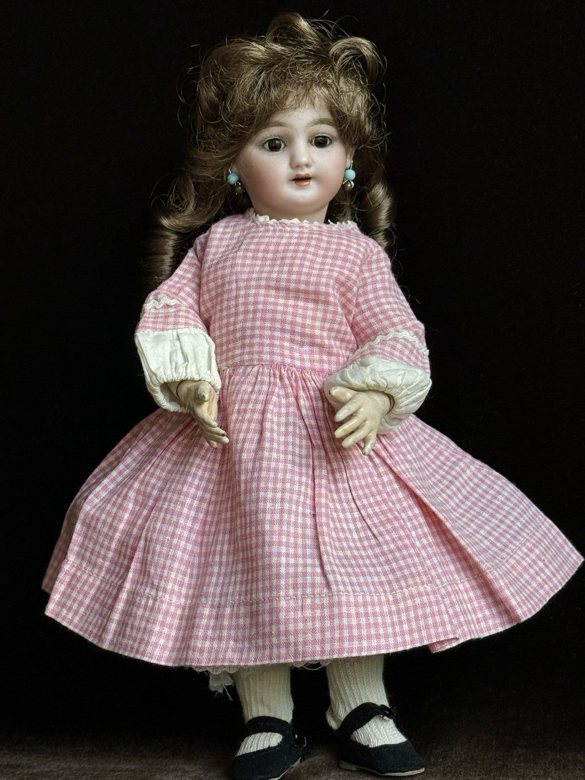 Antique German 10.75” Bleuette Size Simon Halbig Dep Bisque Head Doll