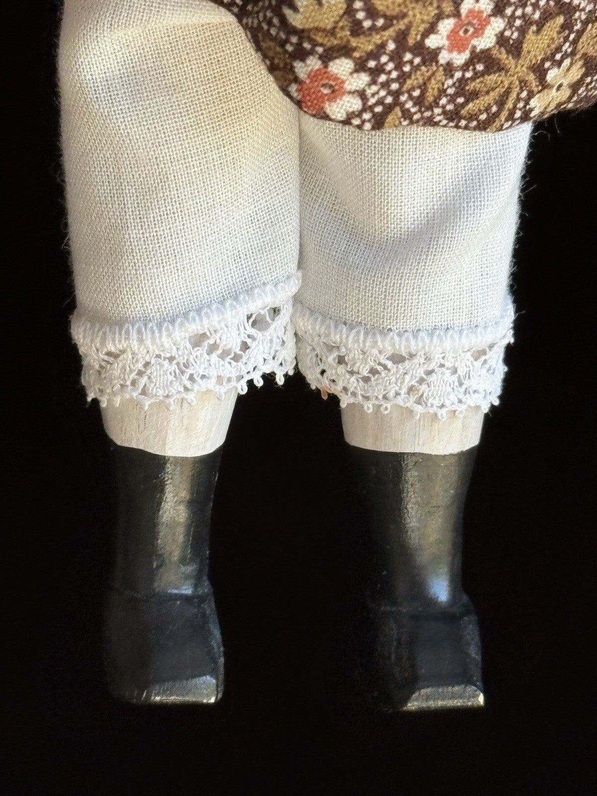 Vintage Judy Brown Hitty 6.25” Wood Carved Doll