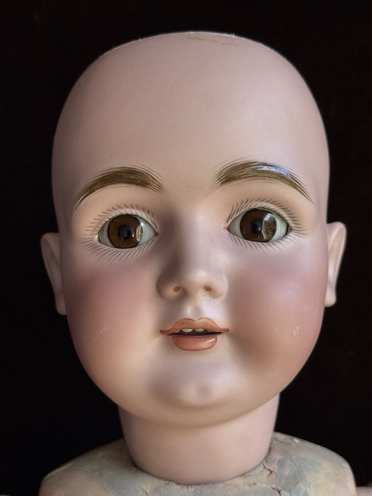 Large Antique German 30” Kestner 164 Bisque Head Doll