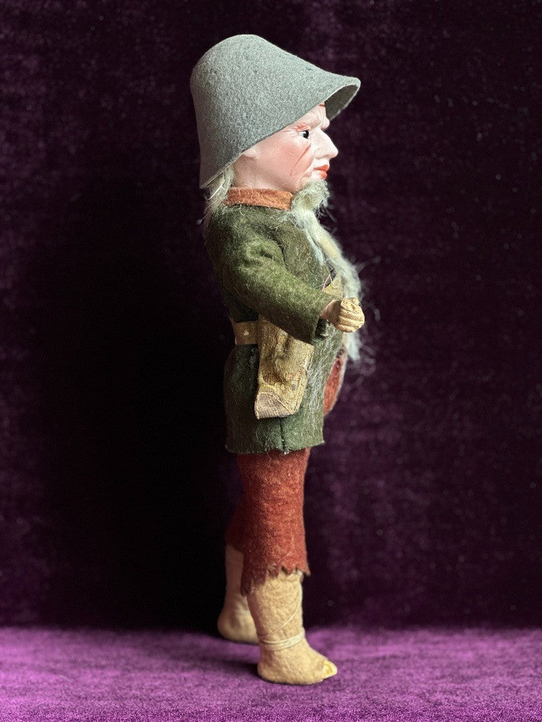 Very Rare 10” Antique German Cuno Otto Dressel "Old Rip" Character Bisque Doll