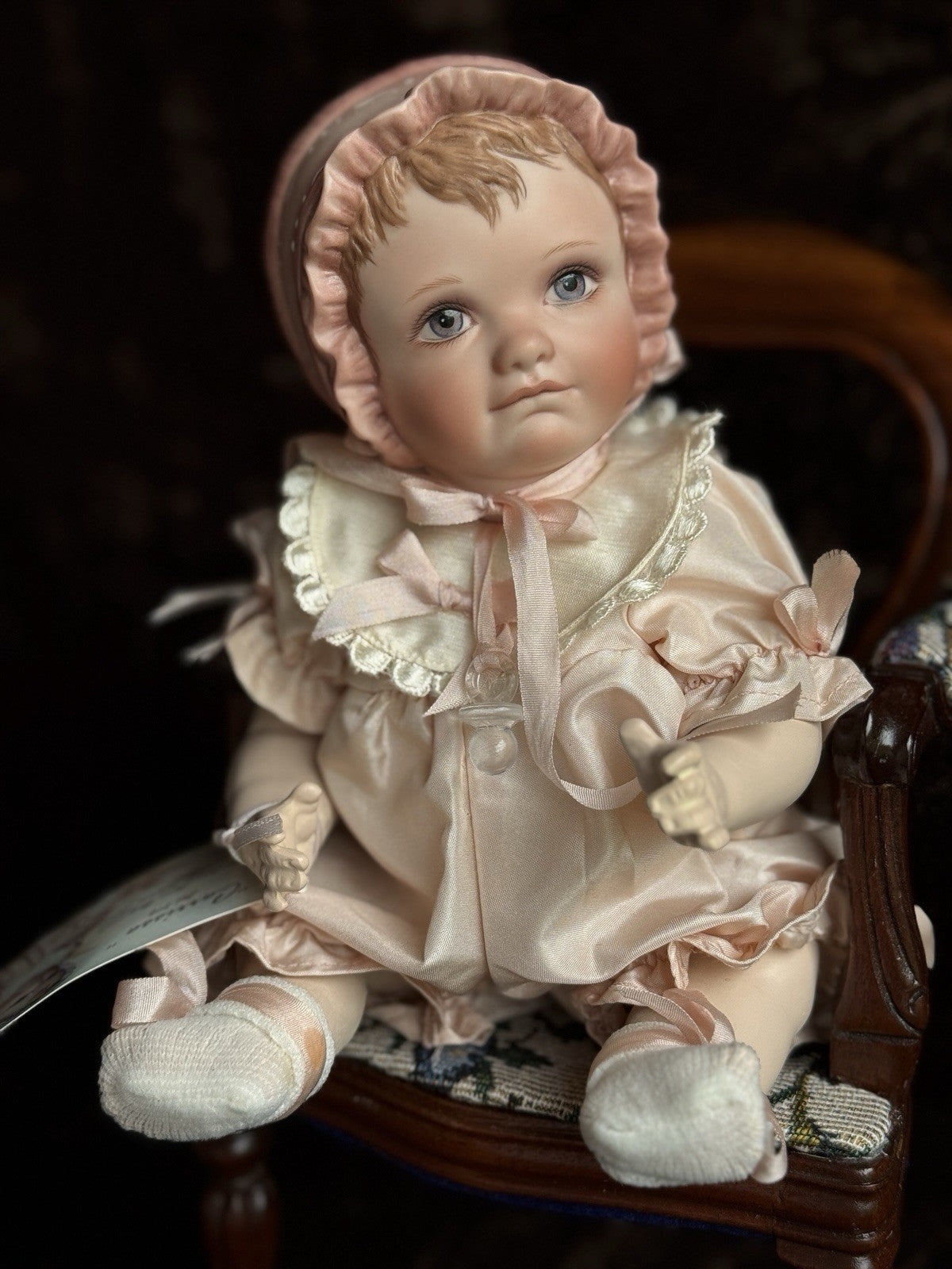 Collectible UFDC Artist Darlene Lane Porcelain/Composition 10.5” Carrissa Doll