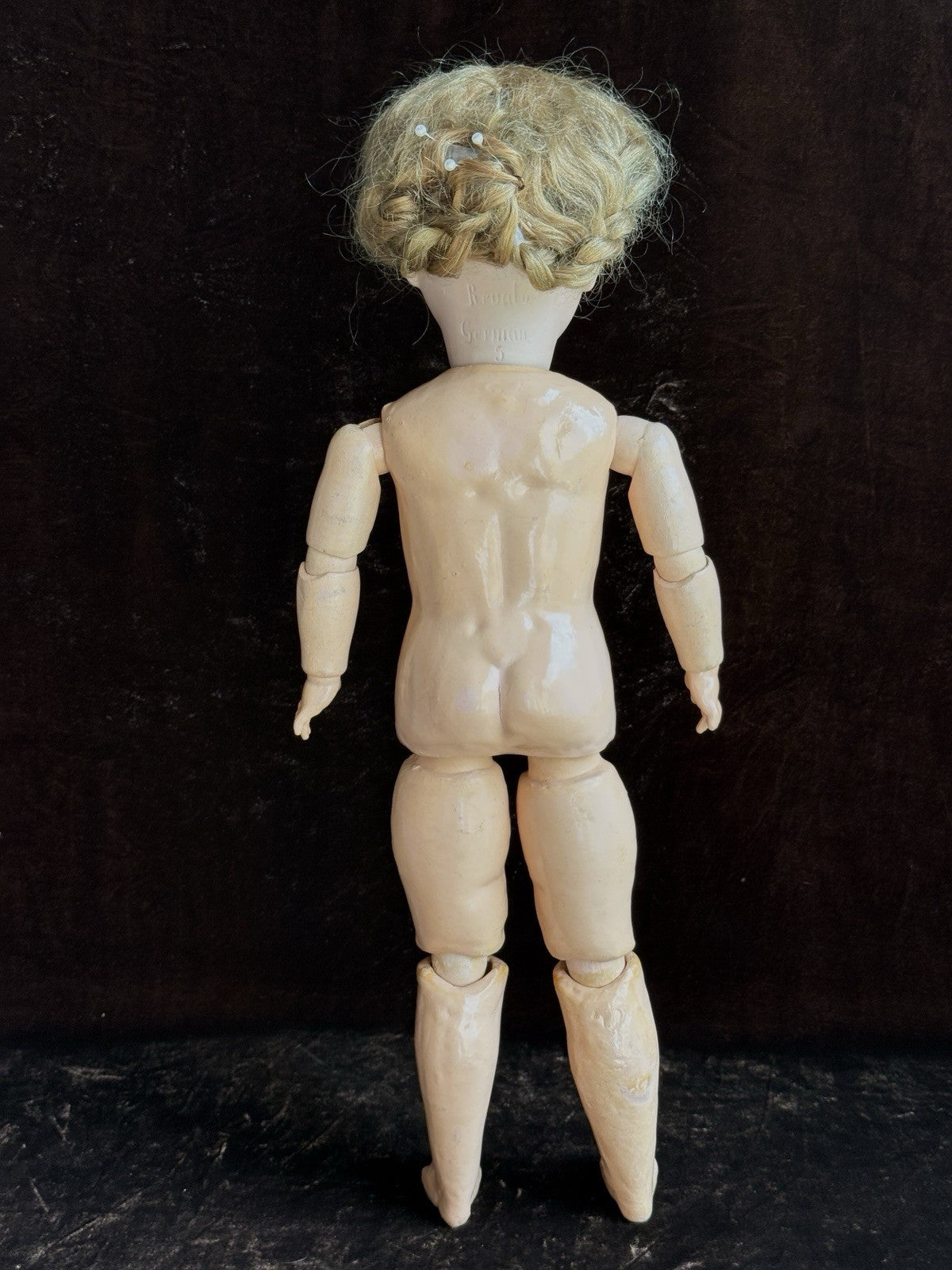 Antique German 18” Gebrüder Ohlhaver Revalo 10727 Bisque Head Doll