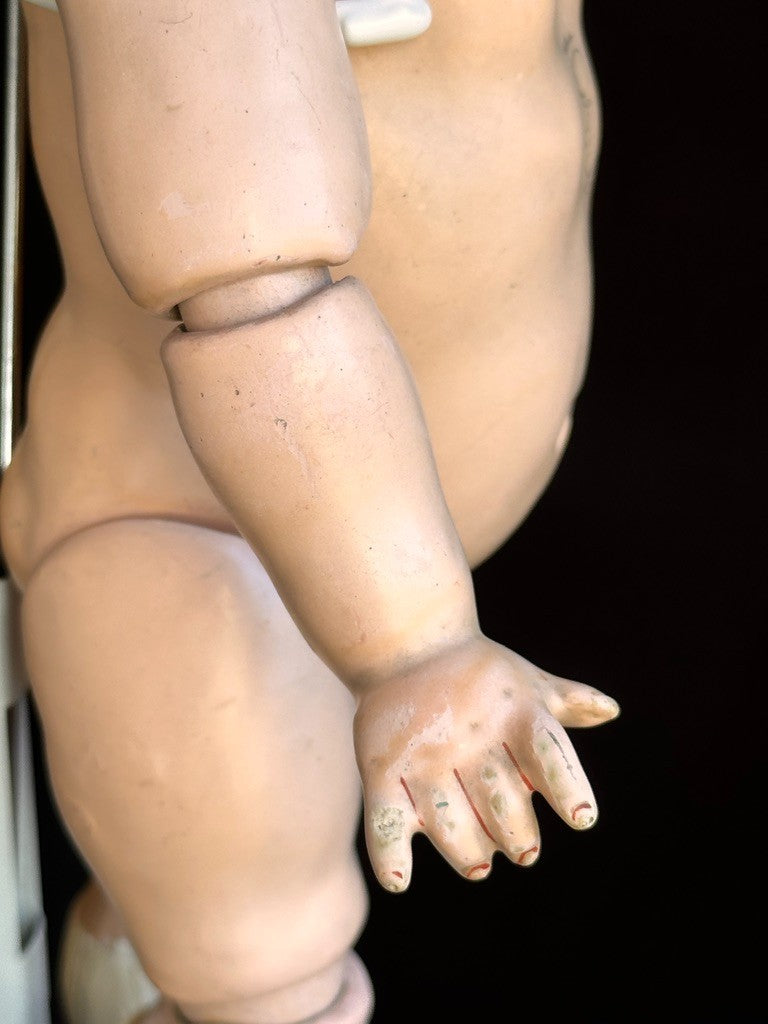 Antique German 14.5” JDK Kestner 211 Bisque Head Doll Toddler Composition Body