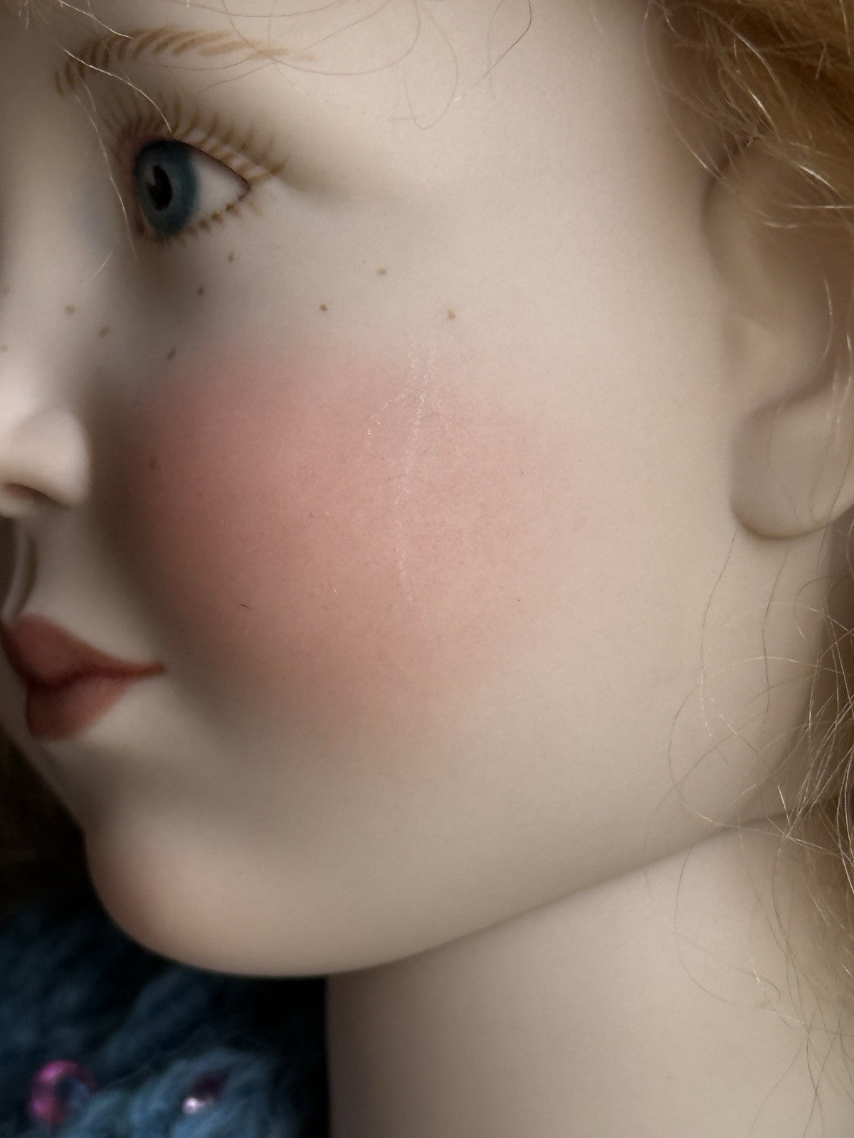 Collectible 17" Jointed Porcelain Pauline Doll German Artist Regina Sandreuter