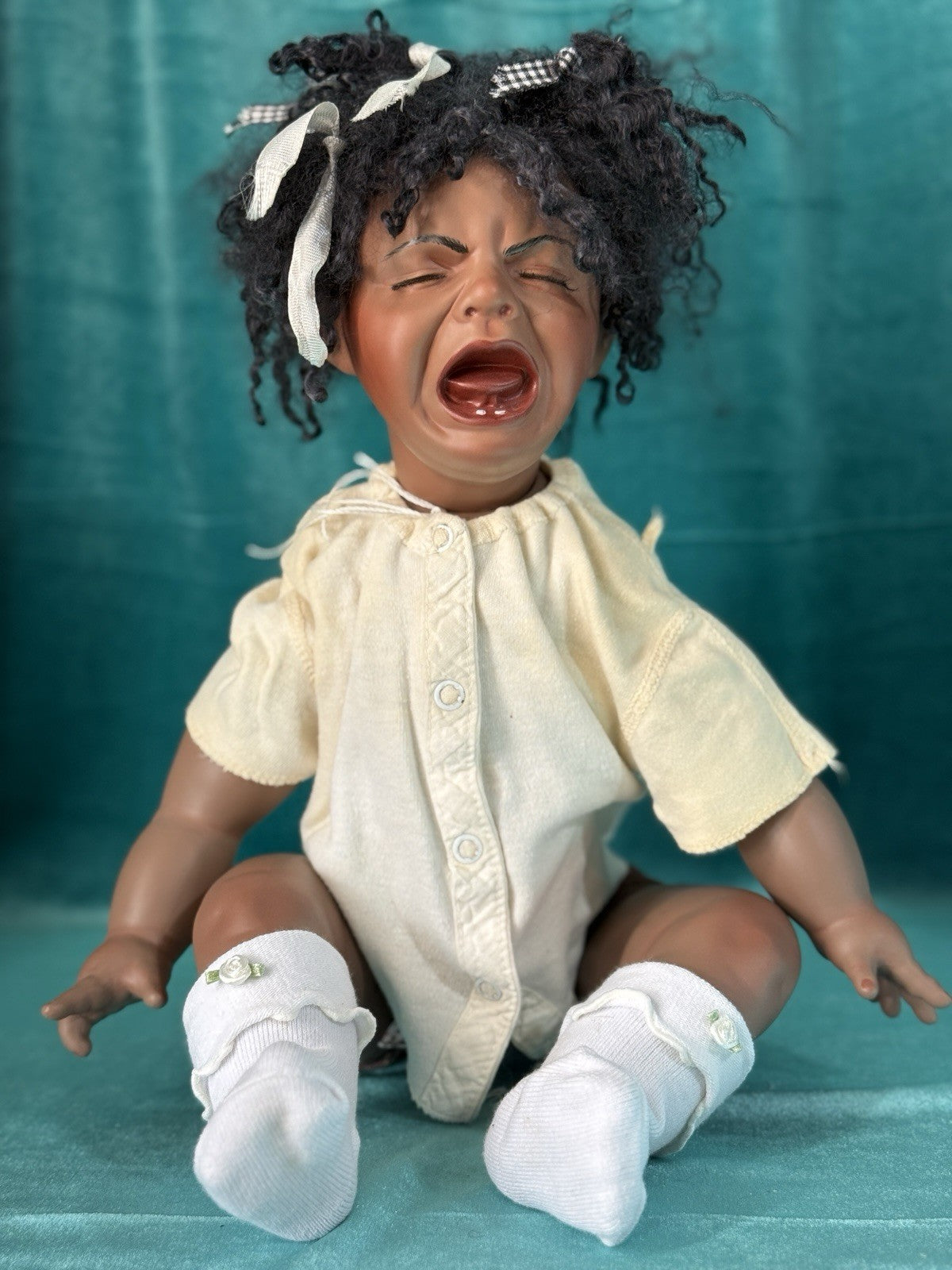 Reproduction Of “Sweet Pea ” by Mary Van Osdell Porcelain 19” Doll