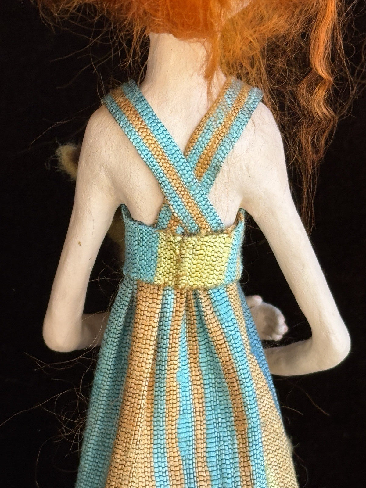 OOAK Artist 13” Mixed Media Paper Clay Doll by Barbara Lee Bosco