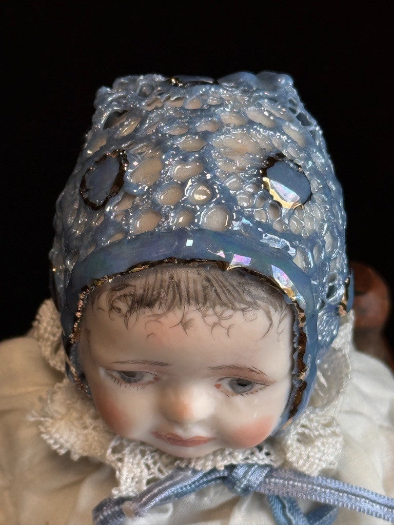 OOAK Collectible 7" Kathy Redmond Porcelain Prince (?) Baby Doll