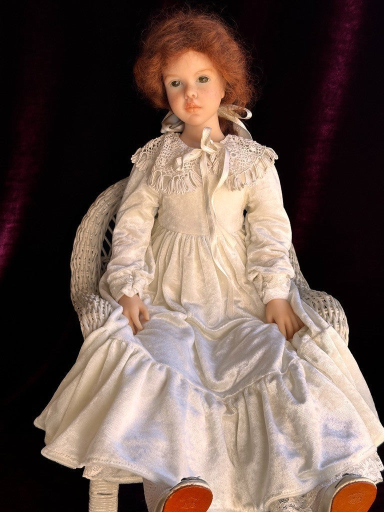 Collectible French Heloise 23.5” Resin/Cloth Signed Doll LE 100