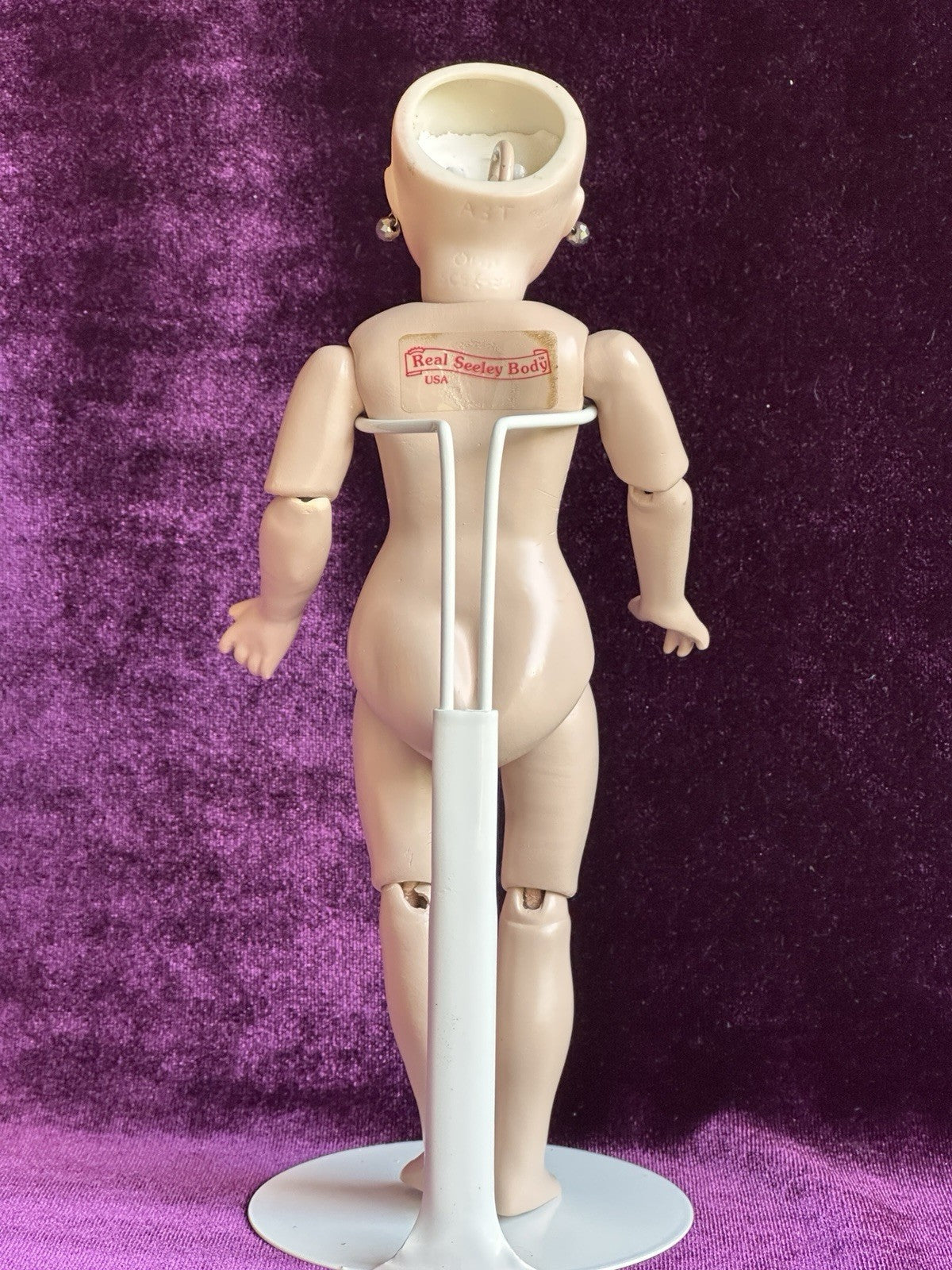 Porcelain Compo Petite 8” Reproduction of Antique French Andre Thuillier Doll