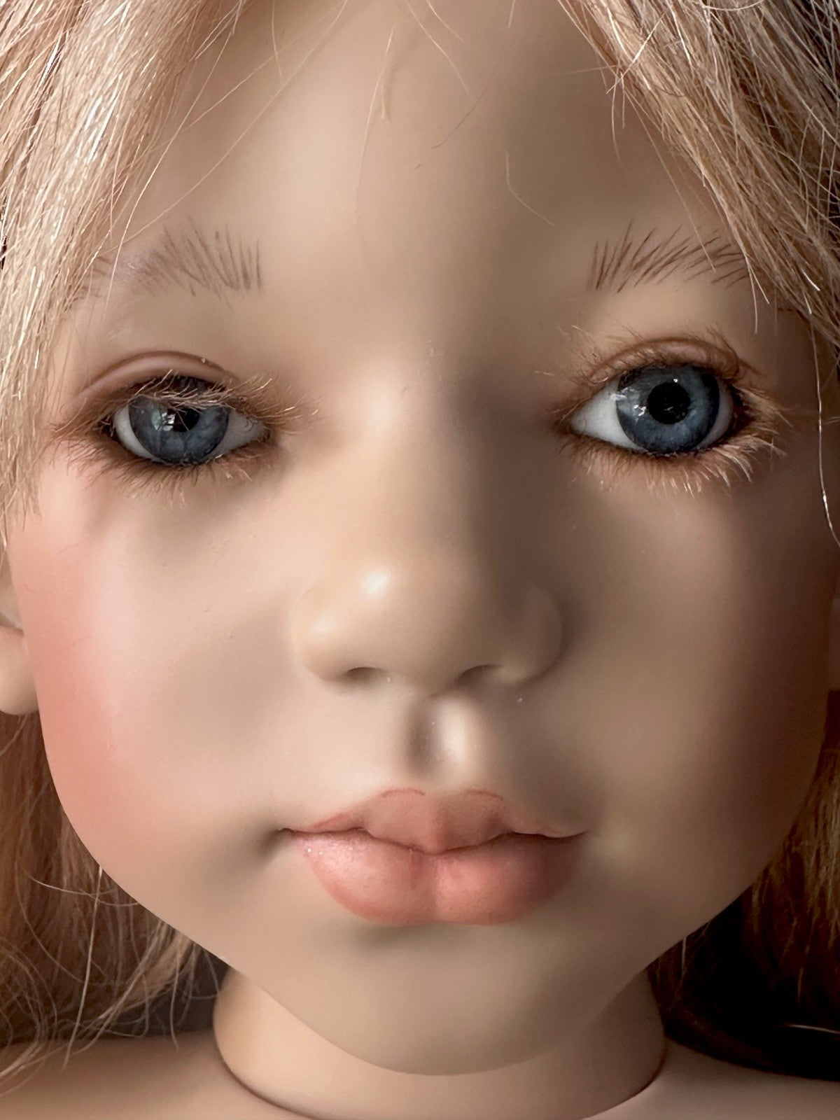 Collectible German Annette Himstedt Vinyl 31” Doll “Siri” (?) Redressed