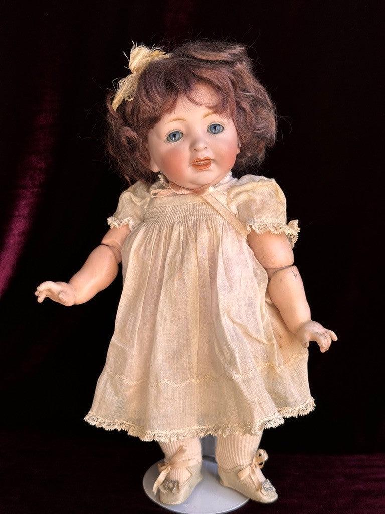 Antique German 14.5” JDK Kestner 211 Bisque Head Doll Toddler Composition Body
