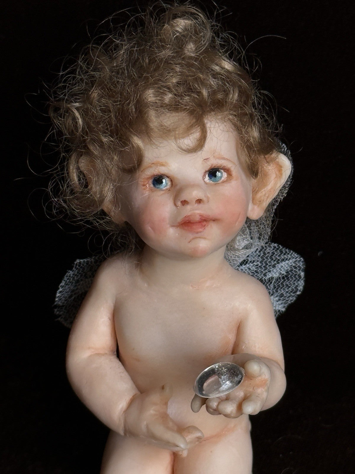 OOAK Miniature Contemporary Artist Polymer Clay Elf Doll