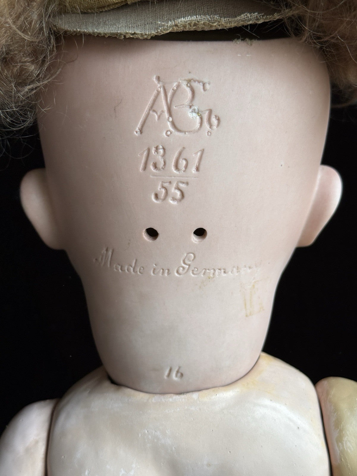 Antique German 21” ABG Alt Beck & Gottschalk 1361 Bisque Head Baby Doll