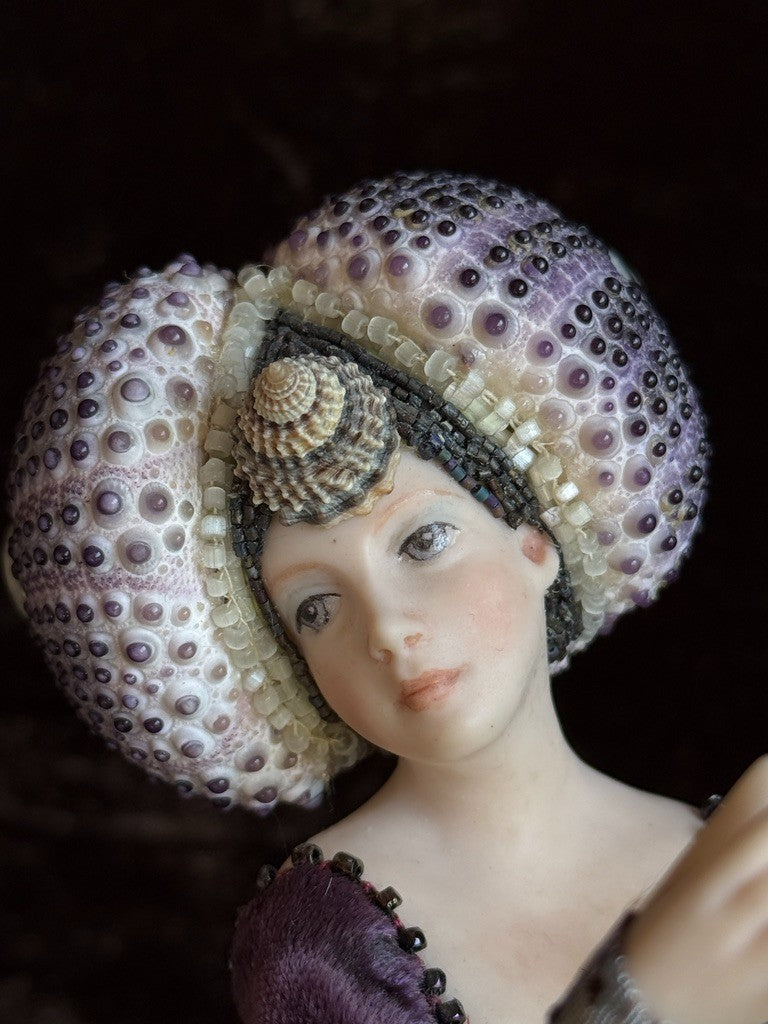OOAK UFDC Artist Stephanie Blythe Porcelain 10" Lady Oursin Doll Figurine