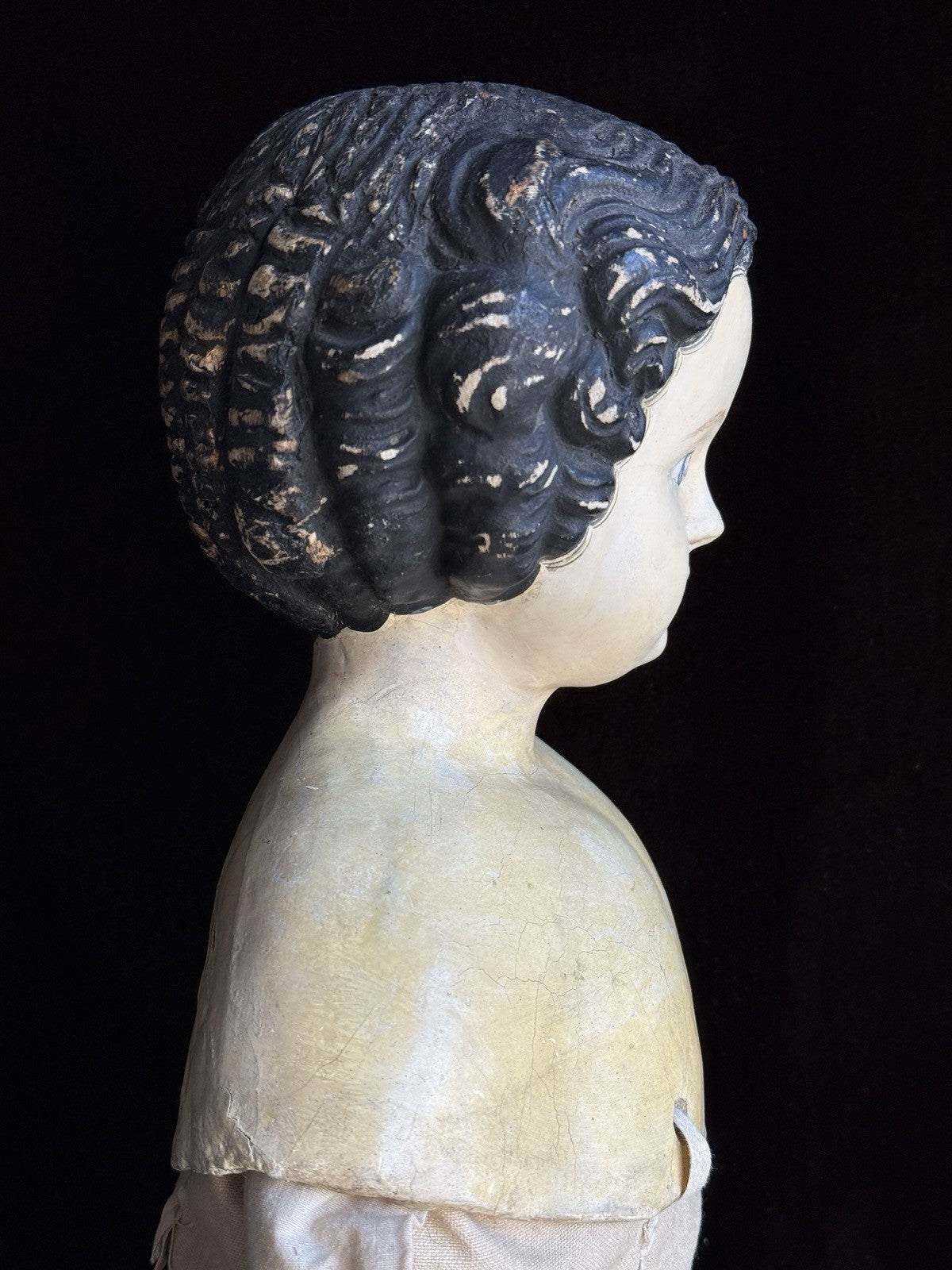 Huge 39” Antique American Greiner Papier Mache Doll