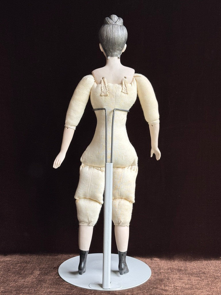 Vintage Porcelain Cloth 18.”5 Parian China Style Doll