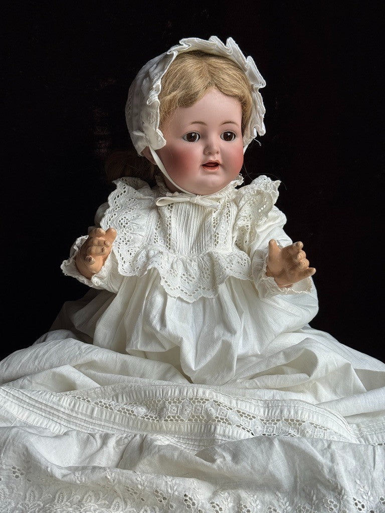 Antique German 22" Simon & Halbig Kammer & Reinhardt 126 Bisque Head Baby Doll