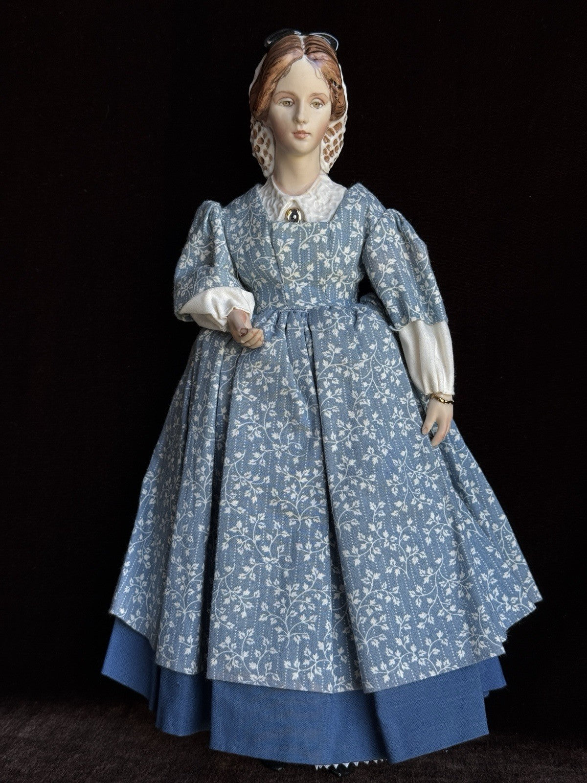 Collectible 12.5" Kathy Redmond Porcelain Cloth “Little Women” Jo Character Doll