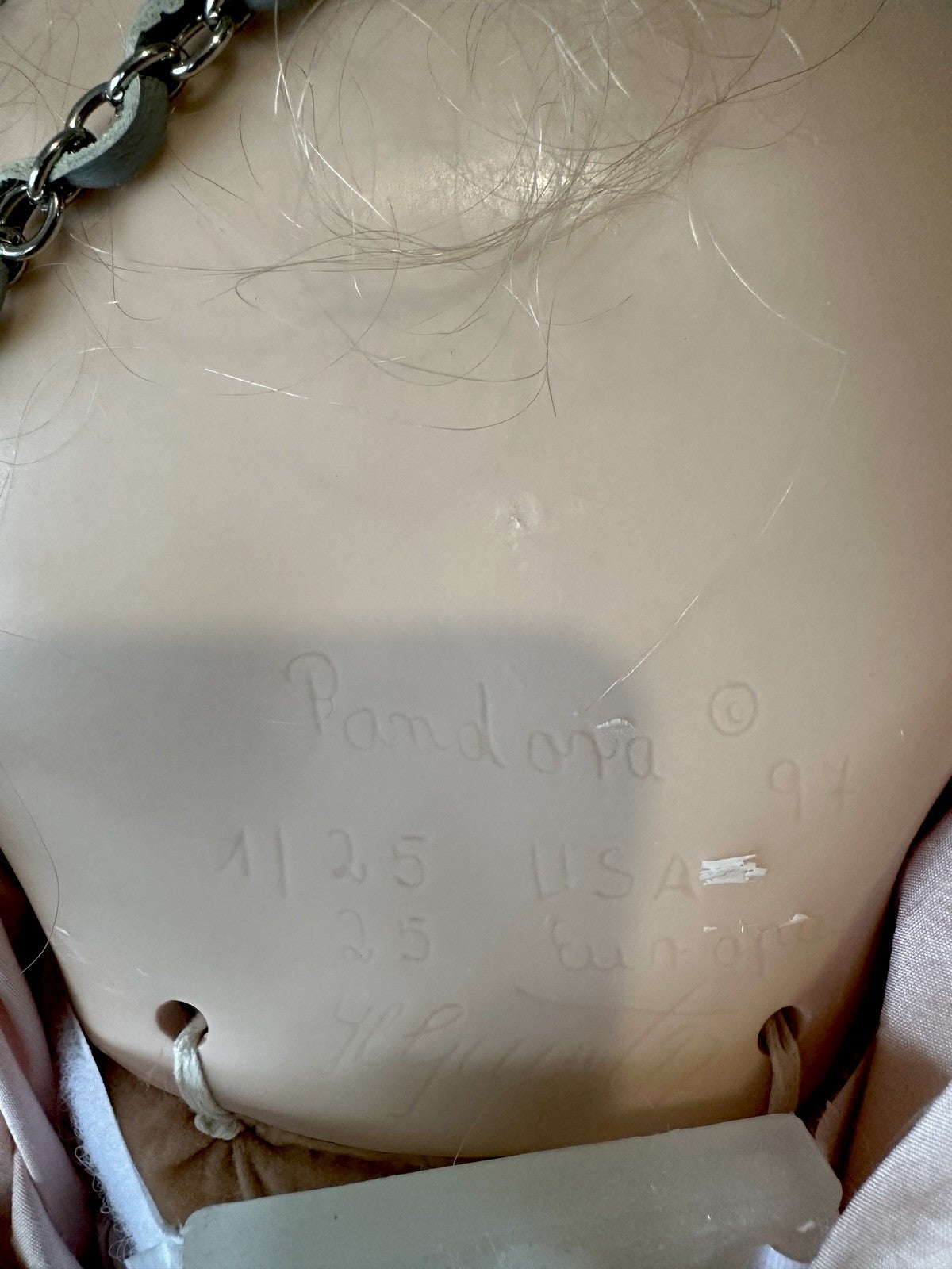 Artist Hildegard Gunzel Wax Over Porcelain 34 1/2” Doll “Pandora” LE 25 Box