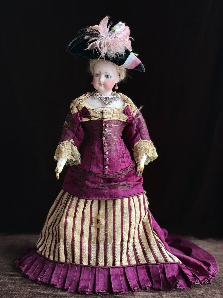 Antique French 16” Jumeau/Gaultier Bisque Head Fashion Poupee Bebe Doll
