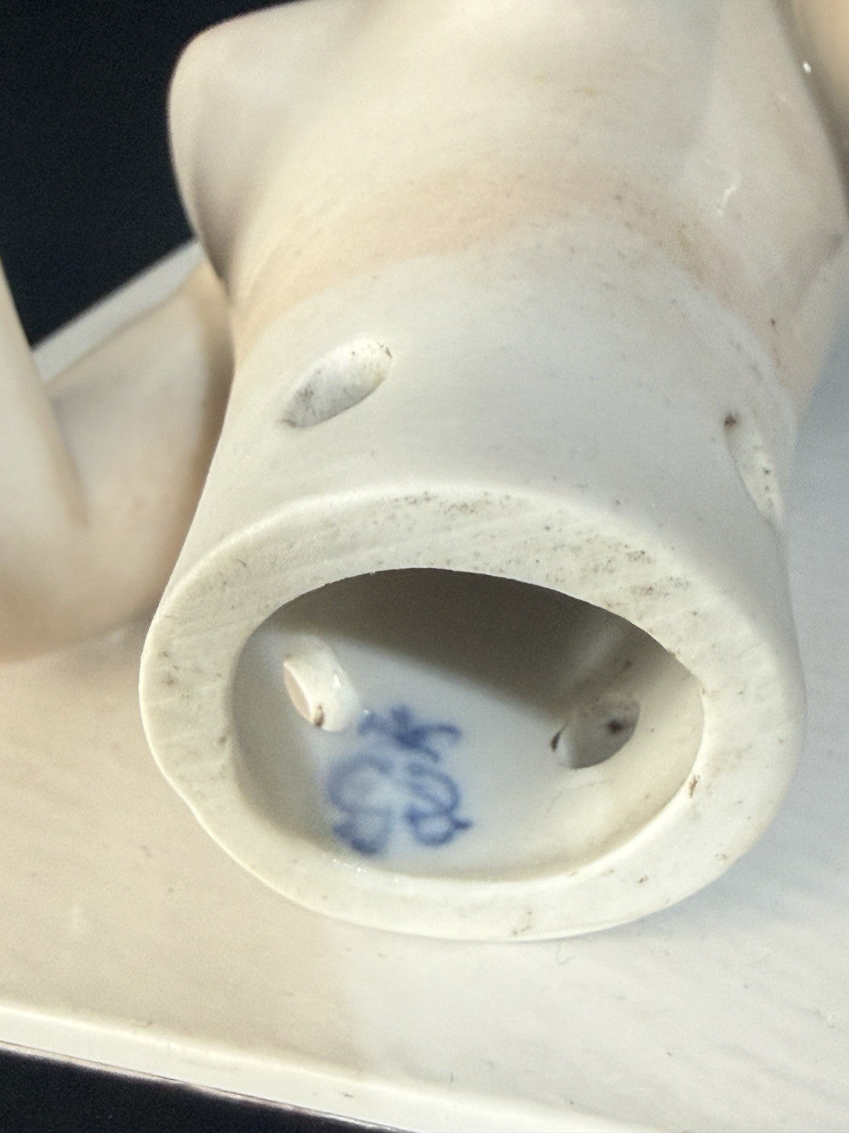Antique German Porcelain Volkstedt Rudolstadt Half Doll Pin Cushion