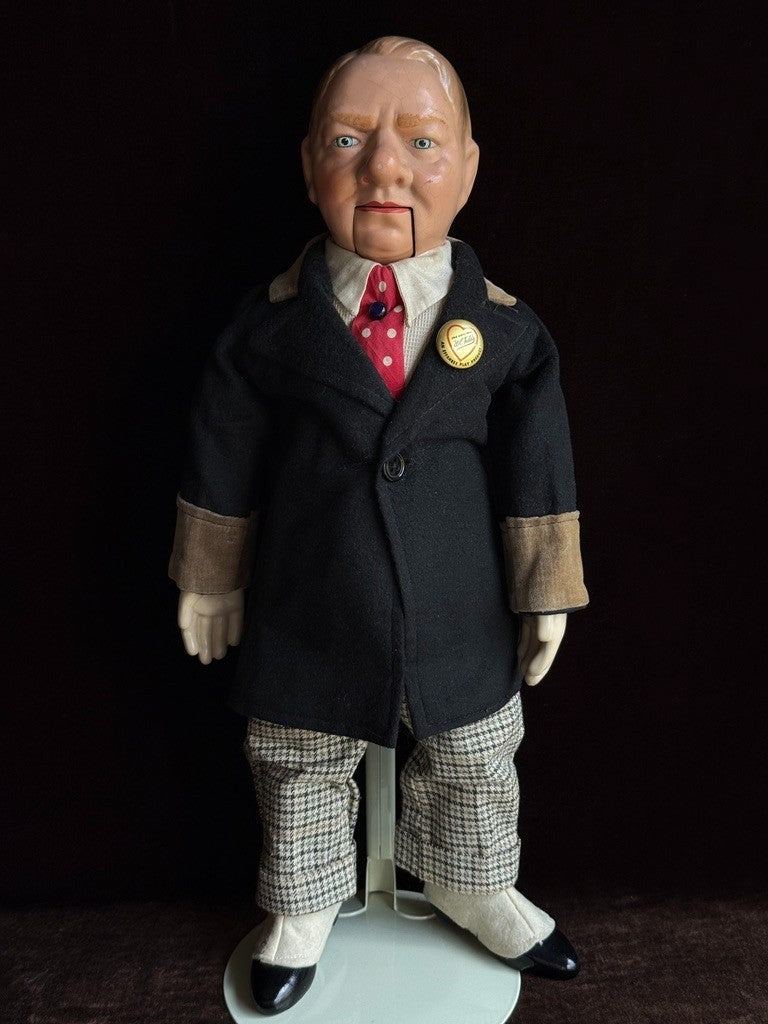 Rare Vintage American Effanbee Composition WC Fields Ventriloquis Portrait Doll