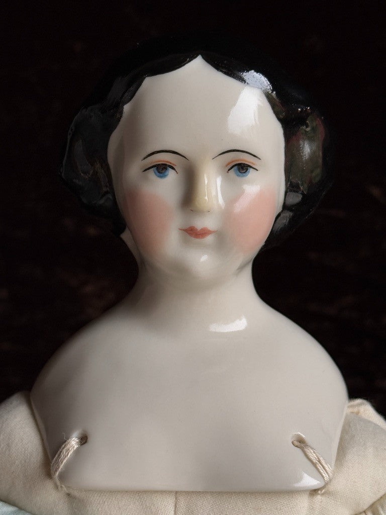 Vintage 19.5” Reproduction of Antique German Jenny Lind China Head Doll