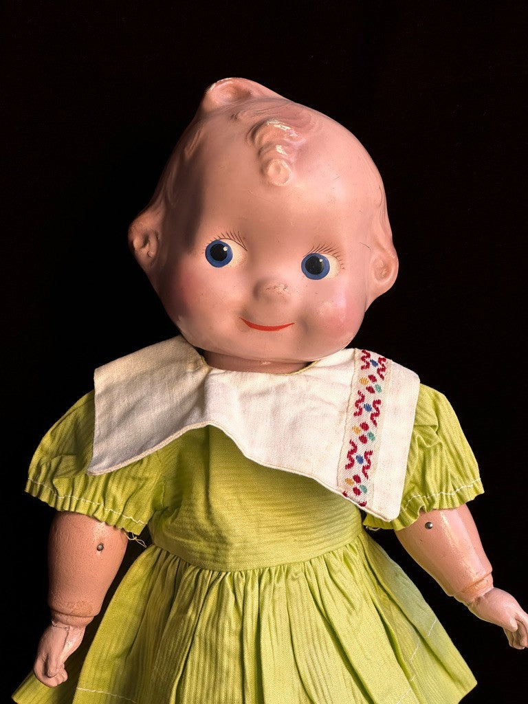 Vintage 11" Cameo Kallus JOY Composition/Wood Doll